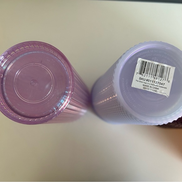 STARBUCKS Lot of 5 COLD CUPS TUMBLER Studded Ruby Iced Lilac Mango Ombré Sequins - Picture 9 of 15
